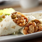 Chicken and Bean Burritos