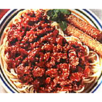 Homemade Meat Sauce with Spaghetti