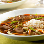 Spicy Asian Beef & Snow Pea Soup