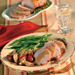 Herbed Pork Roast & Creamy Mushroom Gravy