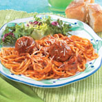 Crowd-Pleasing Meatball & Spaghetti Bake
