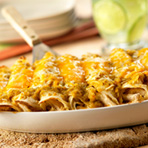 Cheesy Chicken Enchiladas Verde