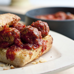 Mozzarella Meatball Sandwiches
