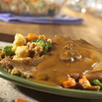 Baked Pork Chops with Garden Stuffing