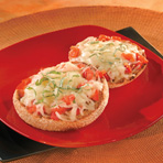 Image of Tomato & Pepper-topped Mini Pizzas, Campbells Kitchen