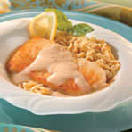 Image of Wild Striped Bass With Lemon Orzo And Caper Emulsion, Campbells Kitchen