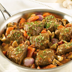 Braised Beef with Shallots and Mushrooms