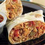 Slow Cooked Shredded Pork Burritos with Green Chile Sauce