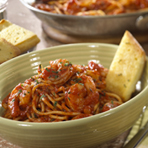 Roasted Garlic & Herb Shrimp with Spaghetti