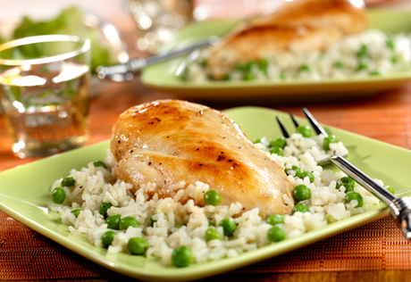 Chicken with Savory Herbed Rice