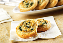 Spinach-Cheese Swirls
