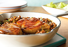 Skillet Pork Chops & Beans