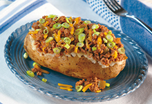 Chili-Topped Potatoes