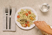Creamy Pesto Chicken & Bow Ties