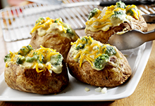 Chunky Chicken Broccoli Cheese Potato Topper