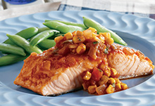 Pacific Coast Salmon with Pan-Roasted Corn Salsa