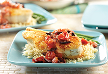 Mediterranean Halibut with Couscous
