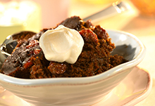 Slow Cooker Gingerbread with Dried Cherries