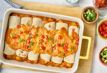 Easy Chicken & Cheese Enchiladas