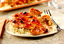 Oven-Roasted Chicken with Artichokes, Lemon and Tomato Sauce