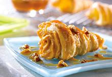 Praline-Pumpkin Mousse Cornucopias