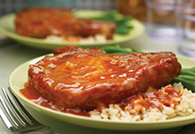 Pork Chops in Spicy Orange Sesame Glaze