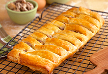 Candied Pecan Cheese Braid