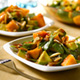 Avocado Melon Salad & Picante Honey Dressing
