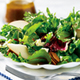 Mixed Greens and Fruit Salad with Warm Onion Vinaigrette