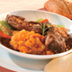 Red Wine Braised Short Ribs with Smashed Fall Vegetables
