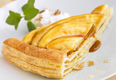 Bananas Foster over Puff Pastry