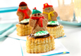 Snow Kids in Puff Pastry Shells