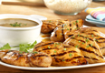 Grilled Chicken Breasts with Zesty Peanut Sauce