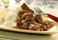 Steak with Tomato Gorgonzola Sauce