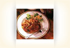 Glazed Pork Chops with Corn Stuffing