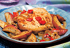 Pork with Roasted Peppers & Potatoes