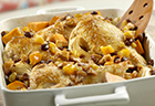 Glazed Chicken with Fruit & Sweet Potatoes