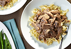 Triple Mushroom Beef Stroganoff