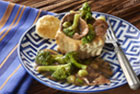 Beef & Broccoli Stir-Fry in Pastry Cups