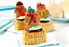 Snow Kids in Puff Pastry Shells