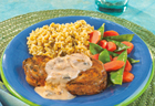 Herbed Pork Chops in Mushroom Sauce
