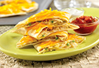 Creamy Chicken Quesadillas