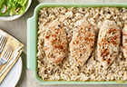One Dish Chicken & Rice Bake