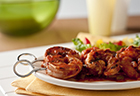 Grilled Skewered Shrimp