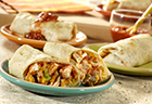 Oven-Fried Chicken Chimichangas