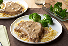 Mushroom-Garlic Pork Chops