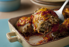 Salsa & Bean  Lasagna Rolls