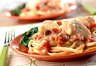 Seafood Tomato Alfredo