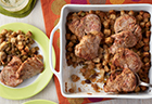Baked Pork Chops with Apple Raisin Stuffing