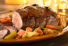One-Pan Glazed Vegetables & Roast Beef